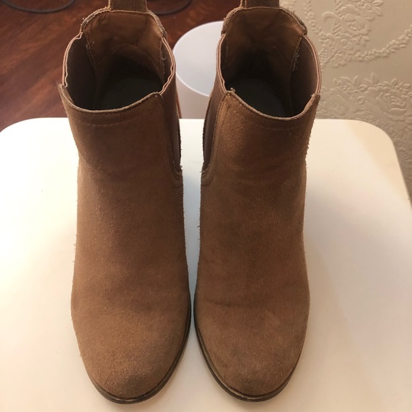 Leather Suede Ankle Boots - Picture 2 of 6